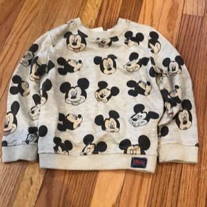 Zara Mickey Mouse sweatshirt